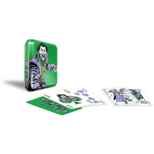 DC Super Heroes Joker Playing Cards (Tattoo Tin Boxes Display) Playing Cards by Cartamundi