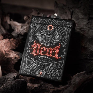 DEAL with the Devil - Scarlet Red Playing Cards by Darkside Playing Card Co