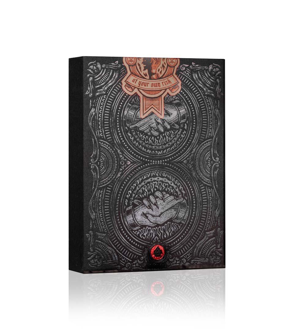 DEAL with the Devil - Scarlet Red Playing Cards by Darkside Playing Card Co