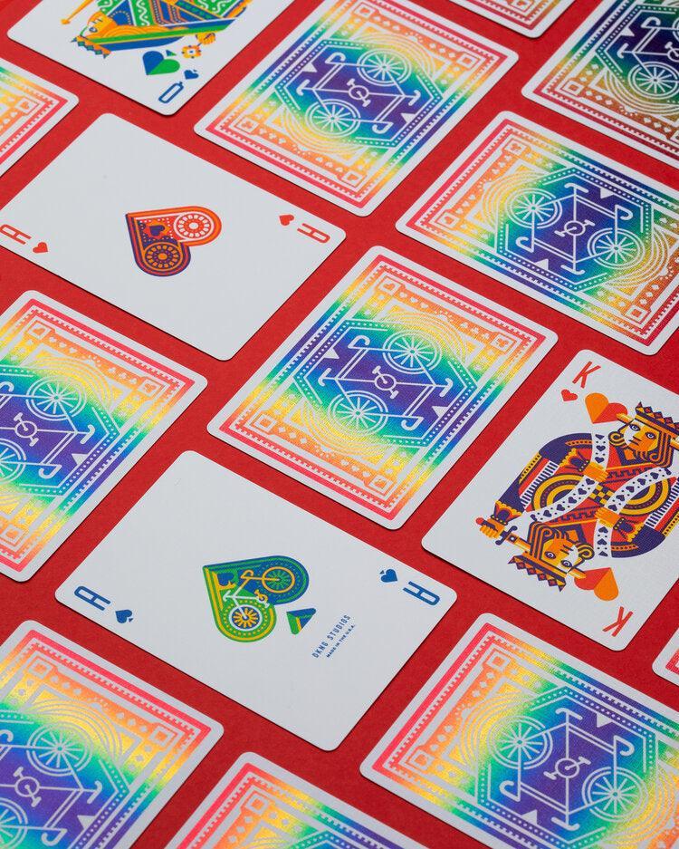 DKNG Rainbow Wheels - 6 Seater Box Set Playing Cards by Art of Play