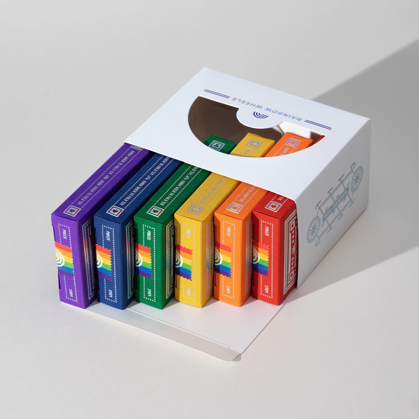 DKNG Rainbow Wheels - Random Colors Playing Cards by Art of Play