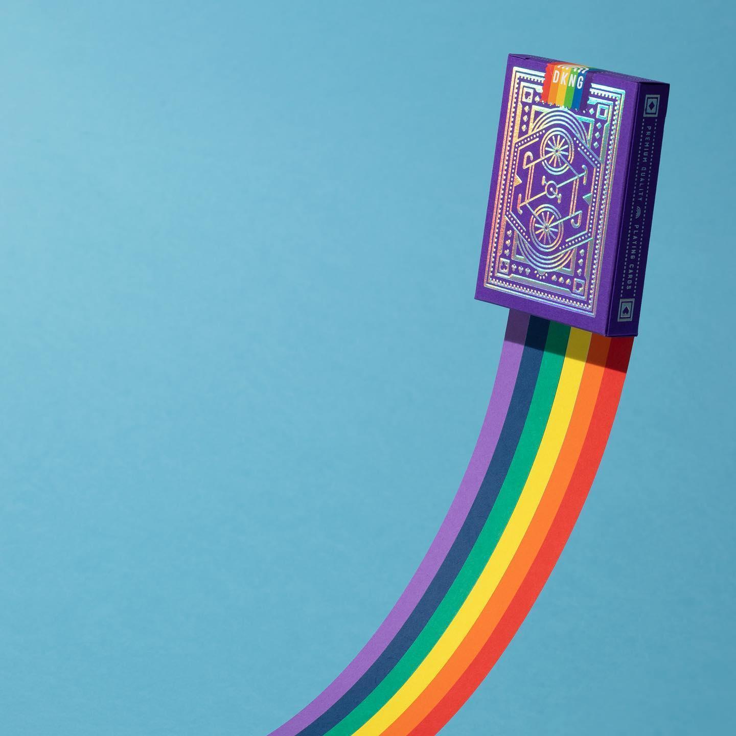 DKNG Rainbow Wheels - Random Colors Playing Cards by Art of Play