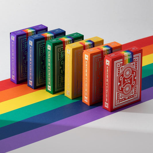 DKNG Rainbow Wheels - Random Colors Playing Cards by Art of Play