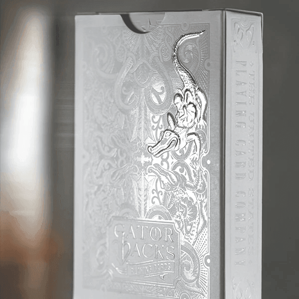 Silver Gatorbacks Playing Cards by David Blaine