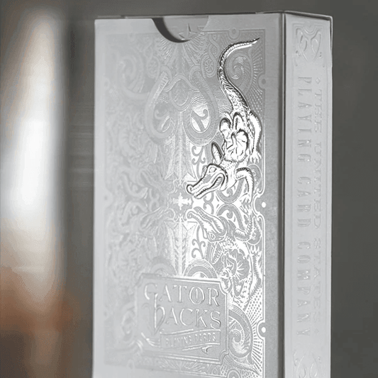 Silver Gatorbacks Playing Cards by David Blaine