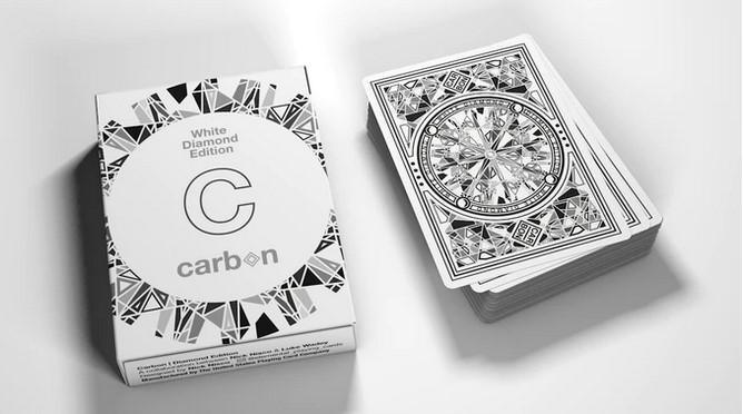 Carbon Playing Cards - Diamond Edition Playing Cards by Luke Wadey