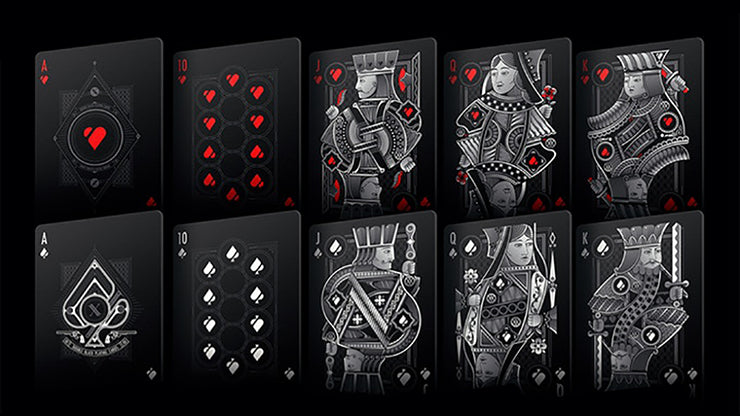 Double Black (Unbranded) Classic Edition Playing Cards by Blackout Brother