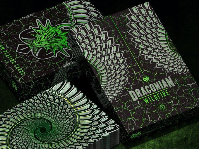 Draconian Wildfire Playing Cards* Playing Cards by Midnight Cards