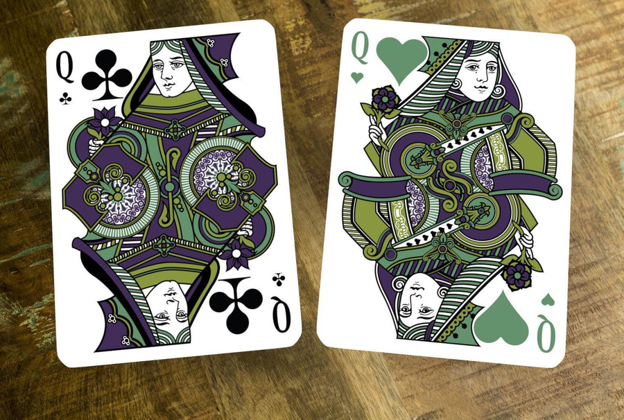 Emerald Tally Ho Playing Cards - Display Deck Playing Cards by Kings Wild Project