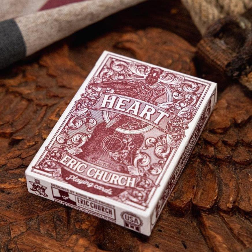 Eric Church Playing Cards - Heart Playing Cards by Kings Wild Project