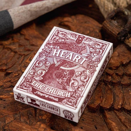 Eric Church Playing Cards - Heart Playing Cards by Kings Wild Project