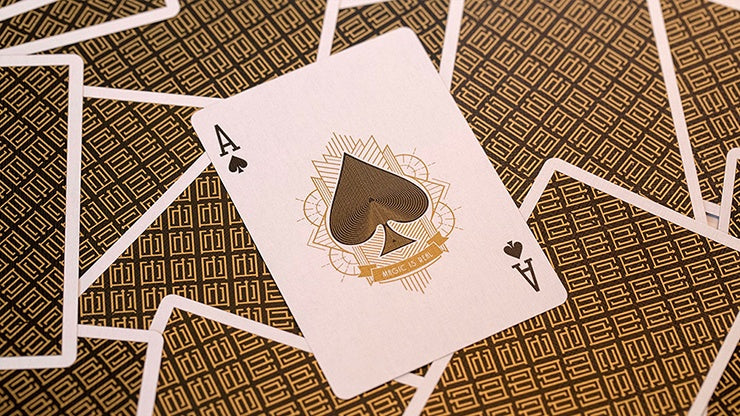 Esoteric Gold Edition Playing Cards by Eric Jones Playing Cards by RarePlayingCards.com