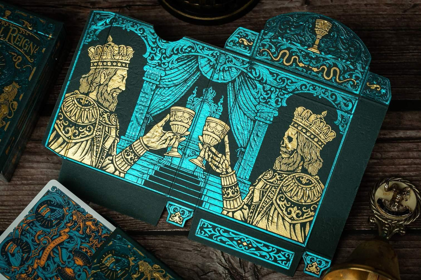 Eternal Reign Sapphire Kingdom Playing Cards by Riffle Shuffle Playing Cards by Riffle Shuffle Playing Card Company