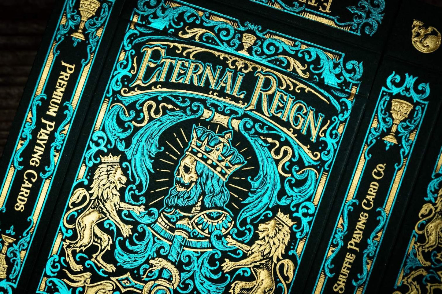 Eternal Reign Sapphire Kingdom Playing Cards by Riffle Shuffle Playing Cards by Riffle Shuffle Playing Card Company