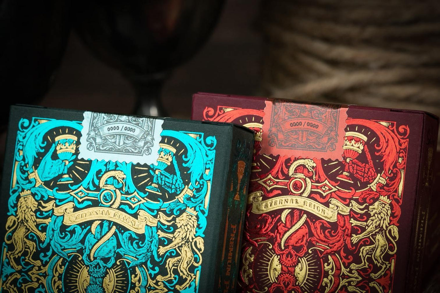 Eternal Reign Sapphire Kingdom Playing Cards by Riffle Shuffle Playing Cards by Riffle Shuffle Playing Card Company