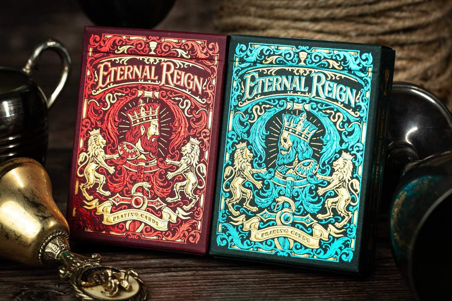 Eternal Reign Sapphire Kingdom Playing Cards by Riffle Shuffle Playing Cards by Riffle Shuffle Playing Card Company
