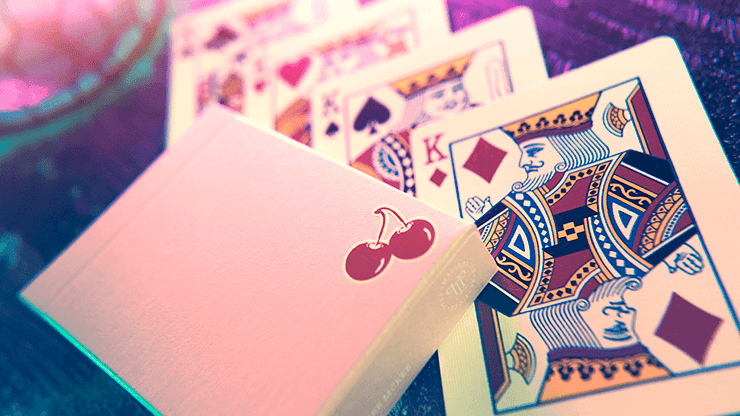 Cherry Casino House Deck Playing Cards Flamingo Pink – Rare