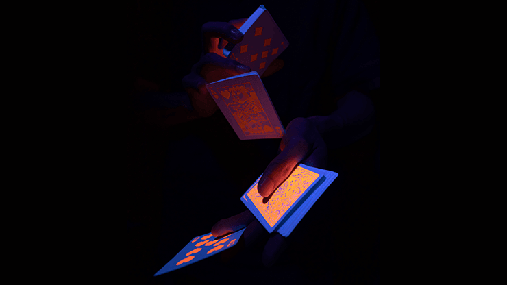 Fluorescent Playing Cards - Pumpkin Edition Playing Cards by MPC