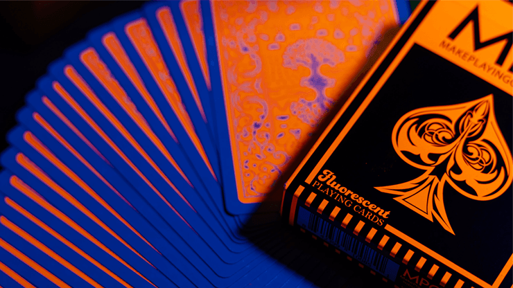 Fluorescent Playing Cards - Pumpkin Edition Playing Cards by MPC