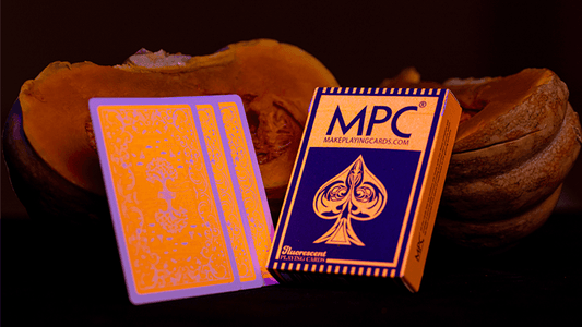 Fluorescent Playing Cards - Pumpkin Edition Playing Cards by MPC