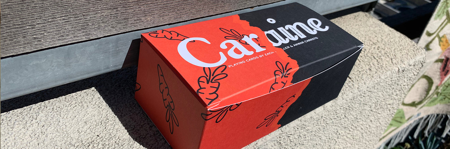 Fontaine Carrots V3 RED Playing Cards by Fontaine