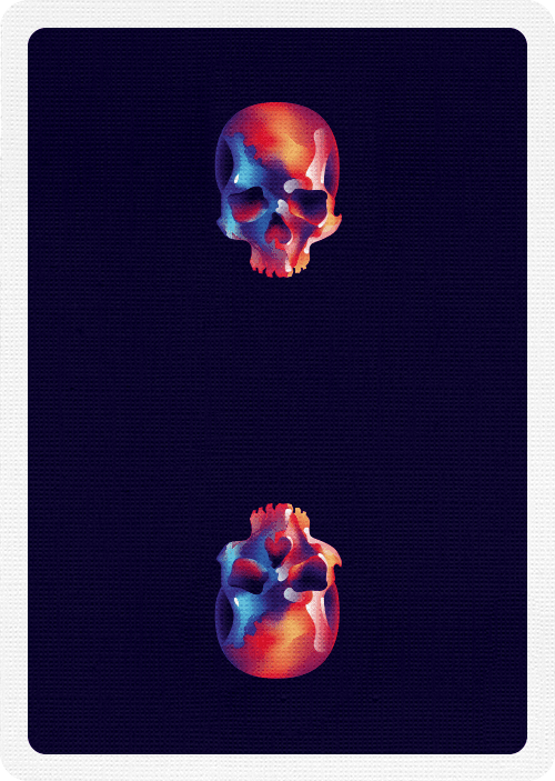 Furious Skull Playing Cards by Riffle Shuffle Playing Card Company