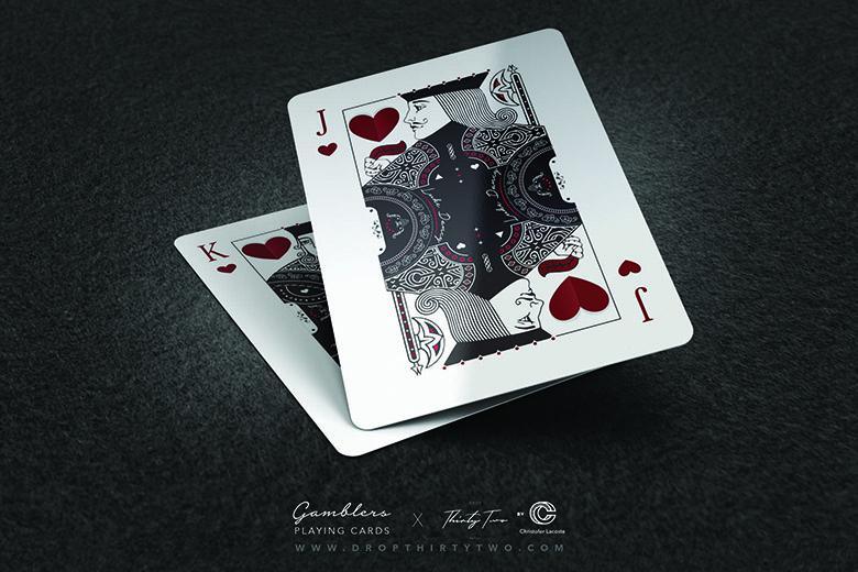 Gambler's Playing Cards - Borderless Black Playing Cards by RarePlayingCards.com