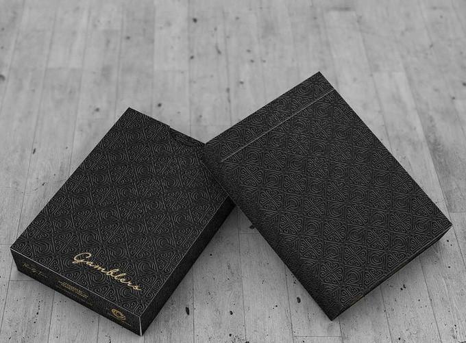 Gambler's Playing Cards - Borderless Black Playing Cards by RarePlayingCards.com