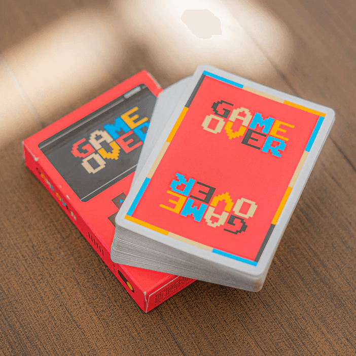 Game Over Playing Cards - Red Playing Cards by Gemini