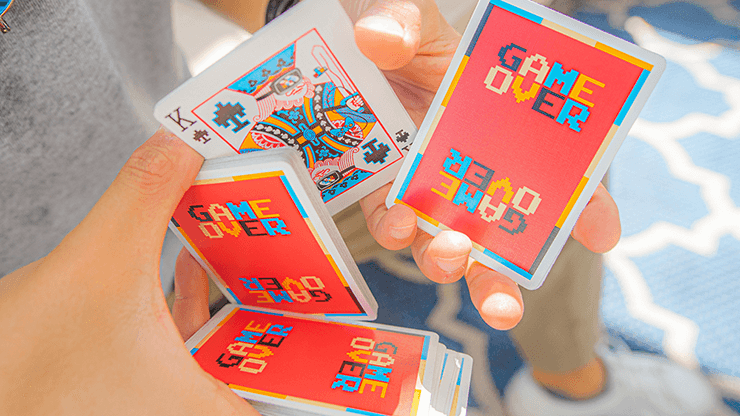 Game Over Playing Cards - Red Playing Cards by Gemini