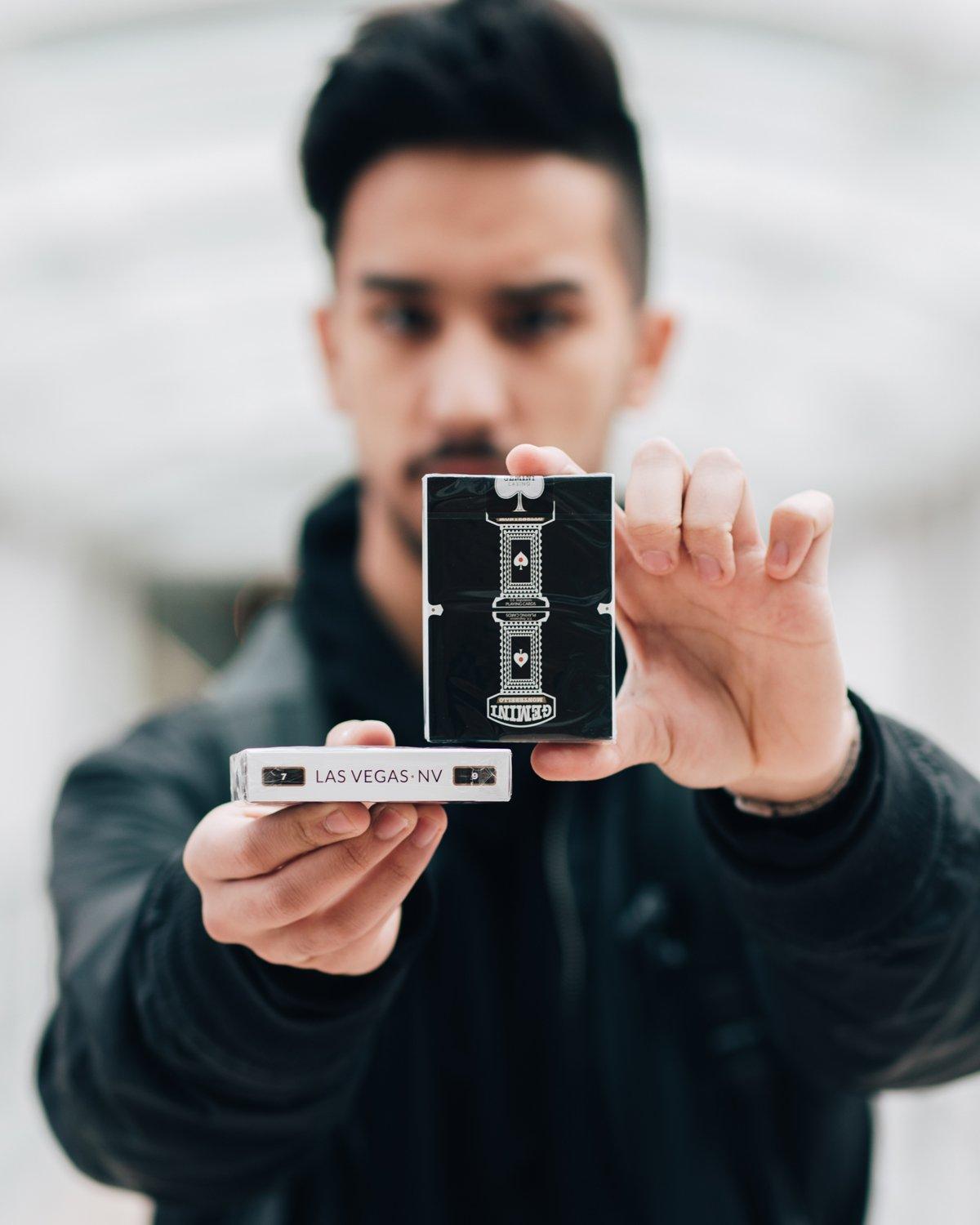 Black Gemini Casino Playing Cards Playing Cards by Gemini