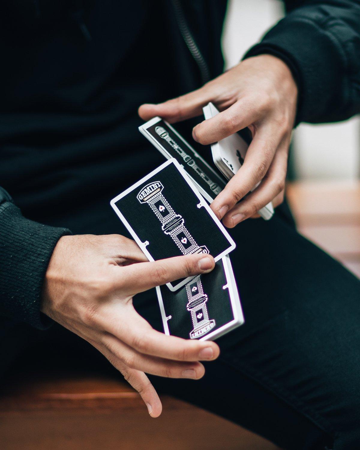 Black Gemini Casino Playing Cards Playing Cards by Gemini