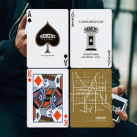 Black Gemini Casino Playing Cards