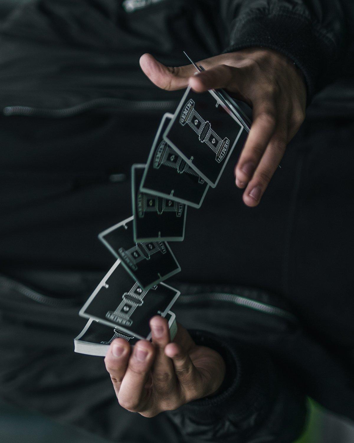 Black Gemini Casino Playing Cards Playing Cards by Gemini