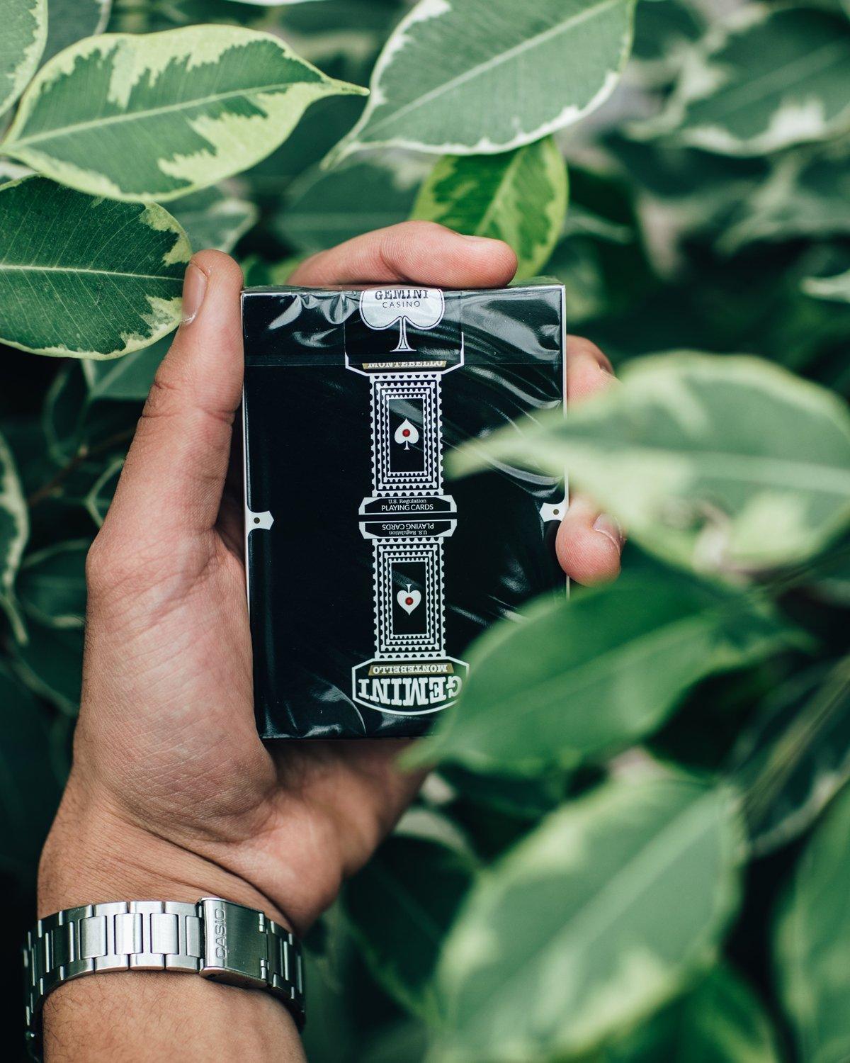 Black Gemini Casino Playing Cards Playing Cards by Gemini