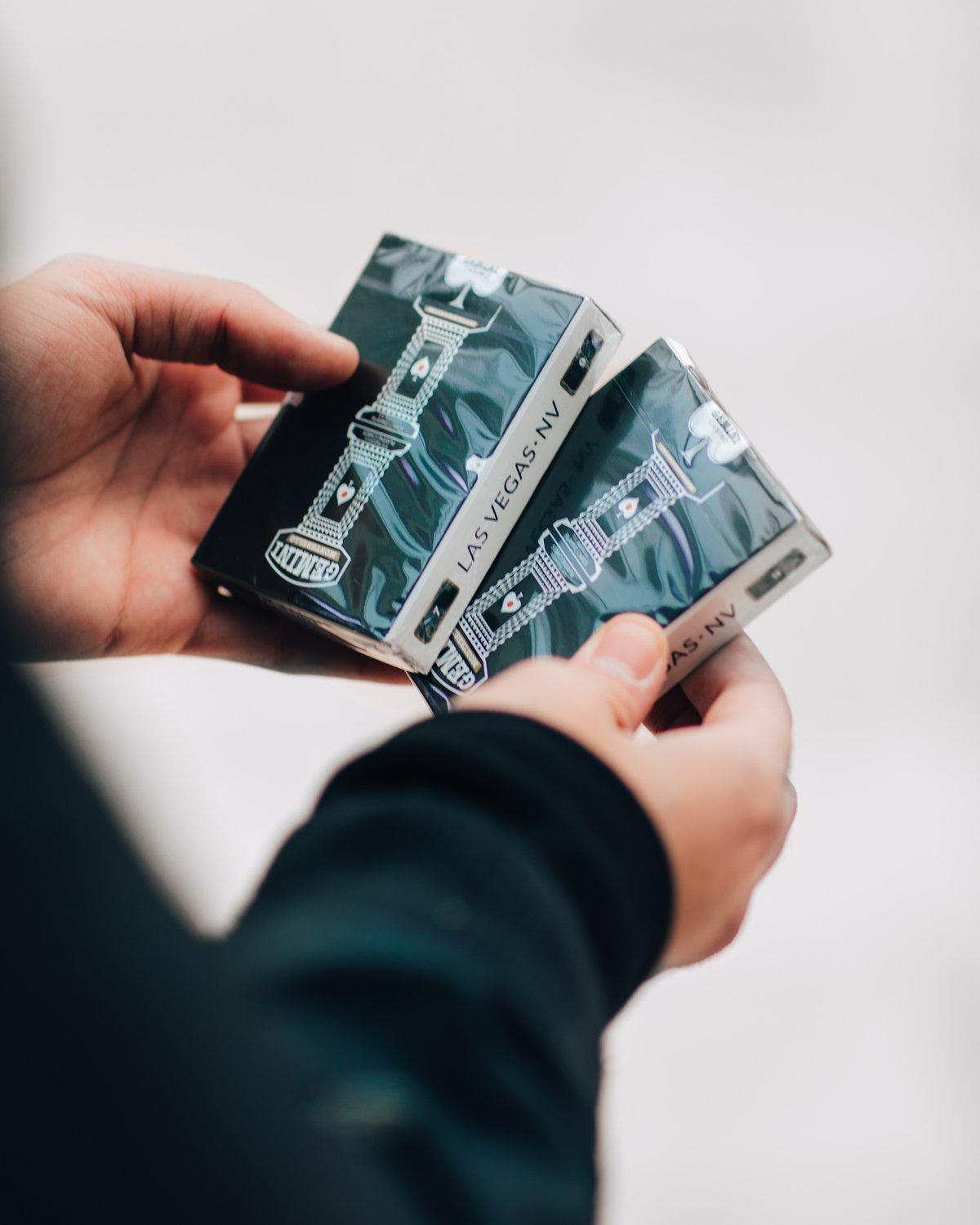 Black Gemini Casino Playing Cards Playing Cards by Gemini