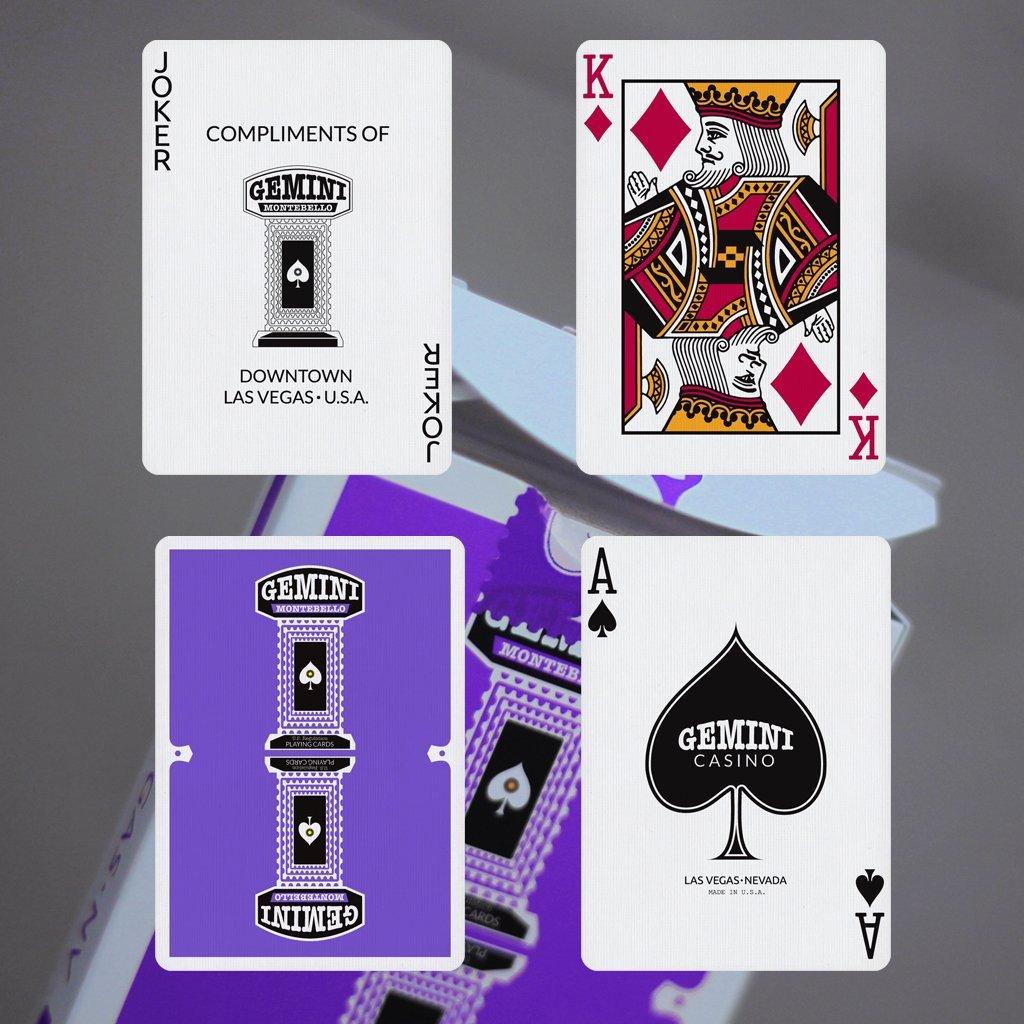 Gemini Casino Purple Playing Cards by Gemini