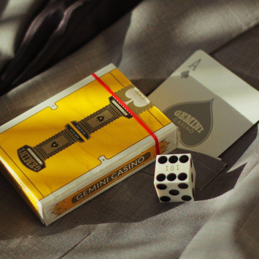 Gemini Casino Yellow Playing Cards by Gemini