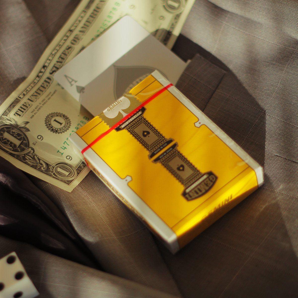 Gemini Casino Yellow Playing Cards by Gemini