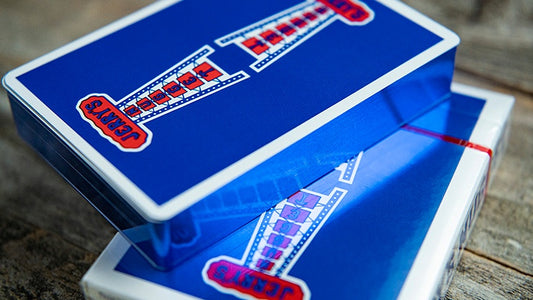 Gilded Vintage Feel Jerry's Nuggets Playing Cards - Blue Playing Cards by Jerry's Nugget Playing Cards