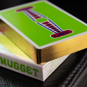 Gilded Vintage Feel Jerry's Nuggets - Green Playing Cards by Murphy's Magic