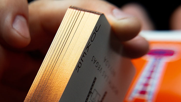 Gilded Vintage Feel Jerry's Nuggets - Orange Playing Cards by Murphy's Magic