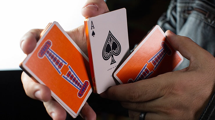 Gilded Vintage Feel Jerry's Nuggets - Orange Playing Cards by Murphy's Magic