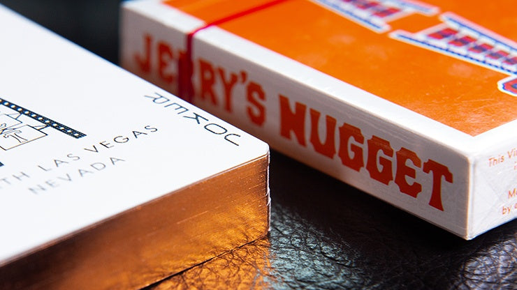 Gilded Vintage Feel Jerry's Nuggets - Orange Playing Cards by Murphy's Magic