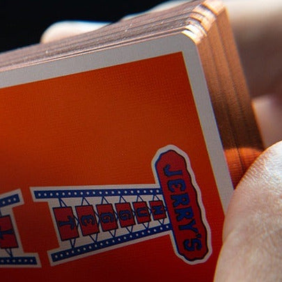 Gilded Vintage Feel Jerry's Nuggets - Orange Playing Cards by Murphy's Magic