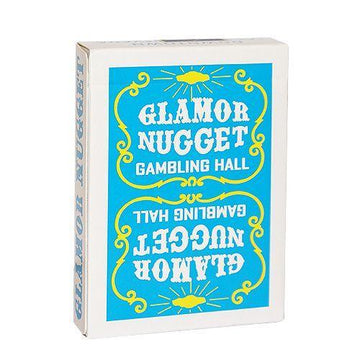 Glamor Nugget (Blue) Playing Cards by RarePlayingCards.com
