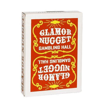 Glamor Nugget (Dark Red) Playing Cards by RarePlayingCards.com