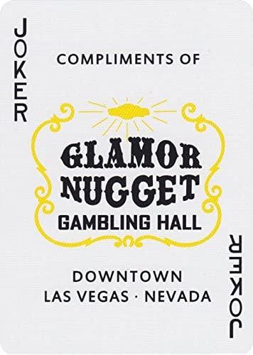 Glamor Nugget (Green) Playing Cards by RarePlayingCards.com
