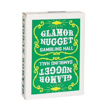 Glamor Nugget (Green) Playing Cards by RarePlayingCards.com