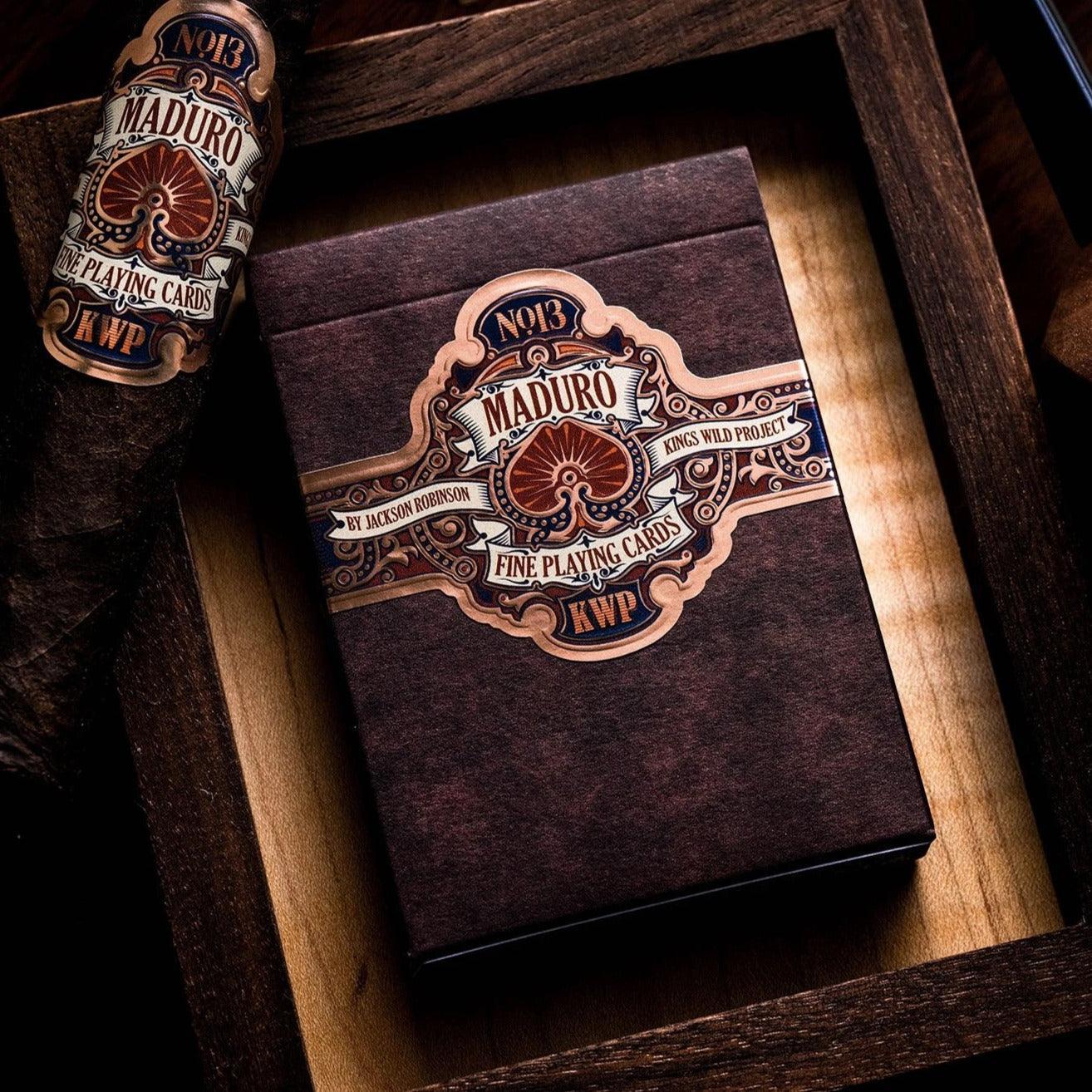 Gold Maduro Playing Cards - 2nd Edition Playing Cards by Kings Wild Project